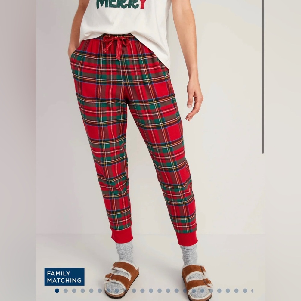 Old Navy Women Flannel Jogger Pajama Pants